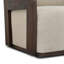 Chaise de patio pivotante en bois de teck Owen