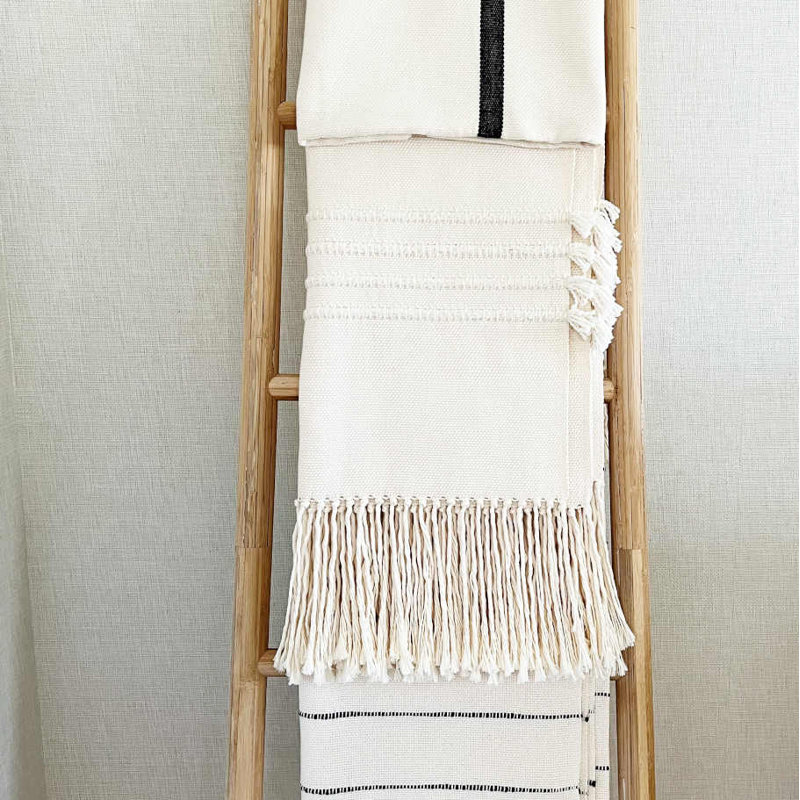Quatro Hand Loomed Throw Blanket