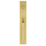 Viaggio Quadrato One-Piece Handleset With D Grip And Circolo Rosette With Quadrato Knob