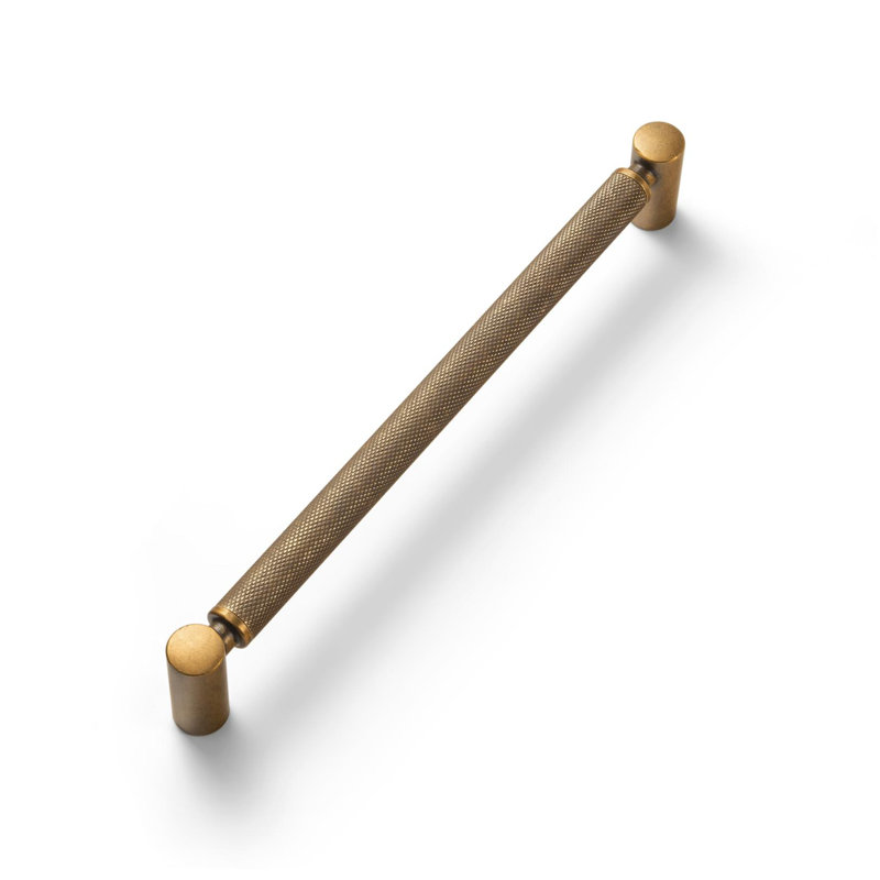Poignée texturée 3 po pour meubles, Laiton antique, 7 9/16"