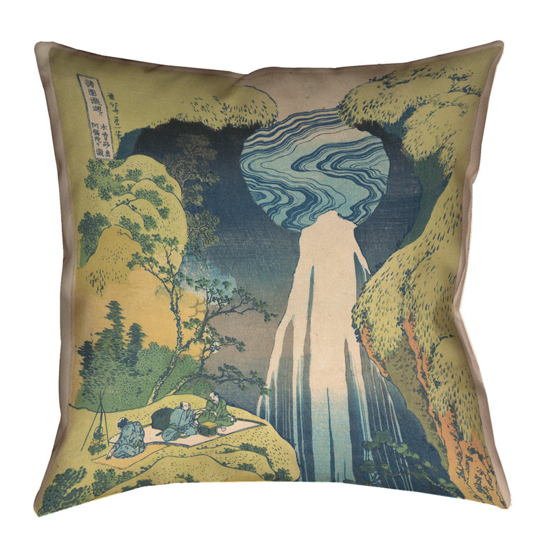 Housse de coussin Katsushika Hokusai, 16 po x 16 po