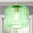 Jacobson 1-Light Ribbed Glass Pendant-290031955
