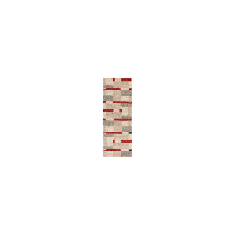 Foulton Shaggy Brown/Red Rug