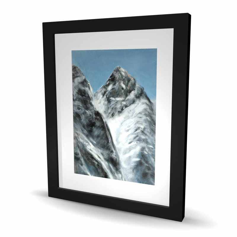 «Mountains of Lhotse», impression encadrée grise