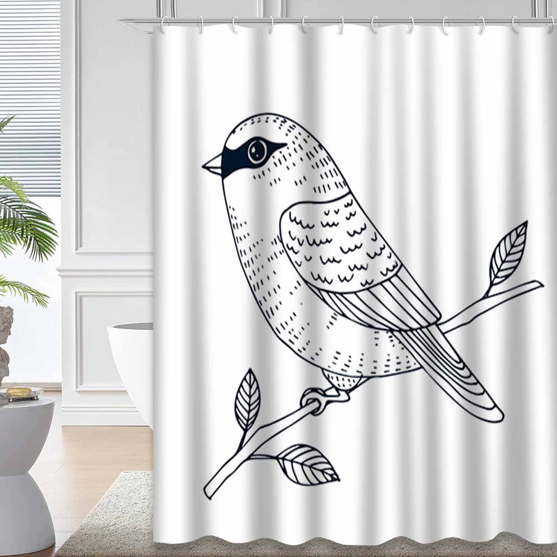 Rideau de douche Parrot, 72" L x 84" W