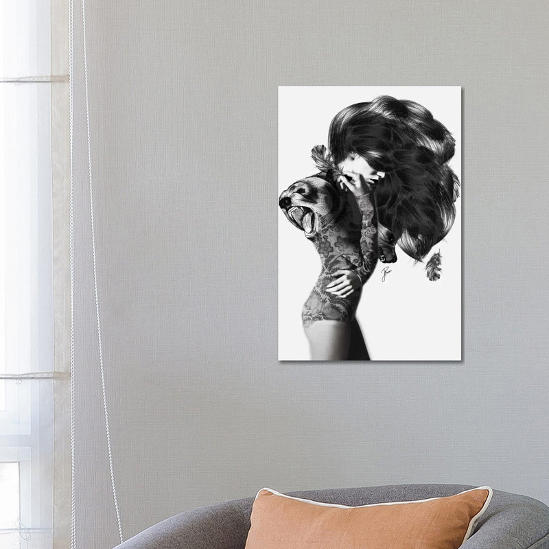 Bear #2 by Jenny Rome - Print on Canvas, Wrapped Canvas, 66.04 cm H x 45.72 cm W x 1.91 cm D