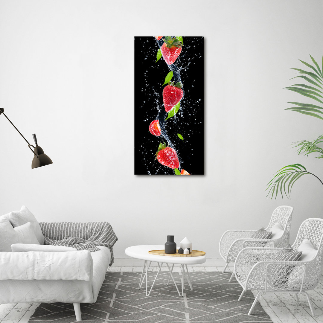 Arjit Strawberries - Kunstdrucke auf Leinwand - Wrapped Canvas