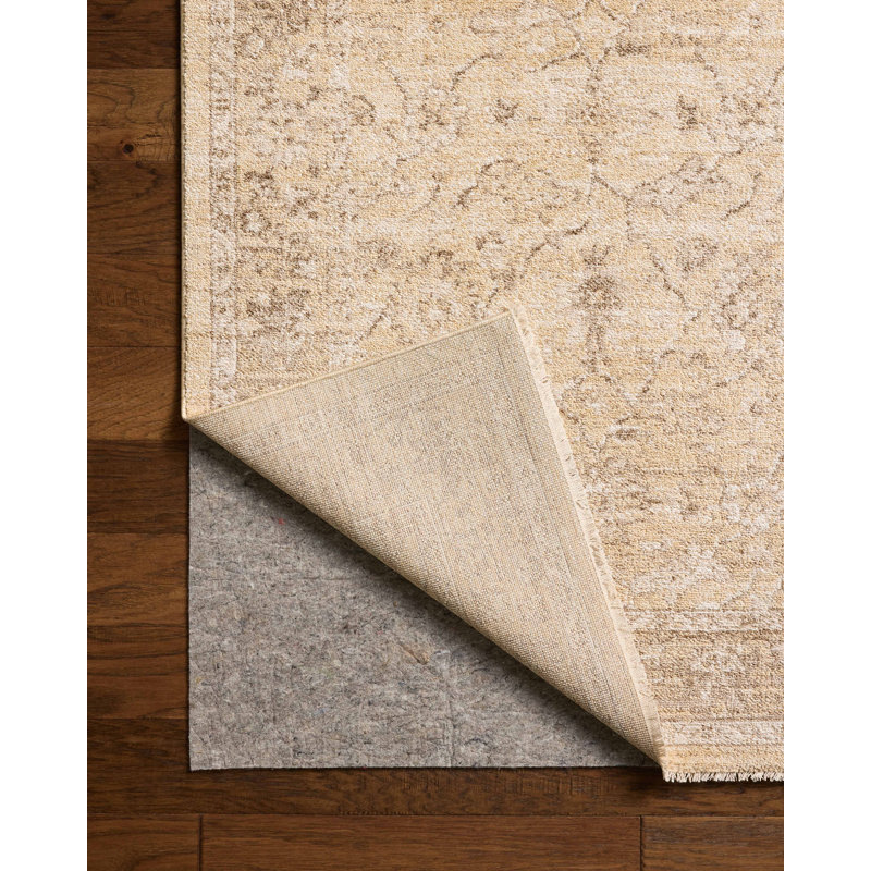 Chris Loves Julia x Loloi Palma Wheat / Bark Area Rug, Rectangle 7'10" x 10'