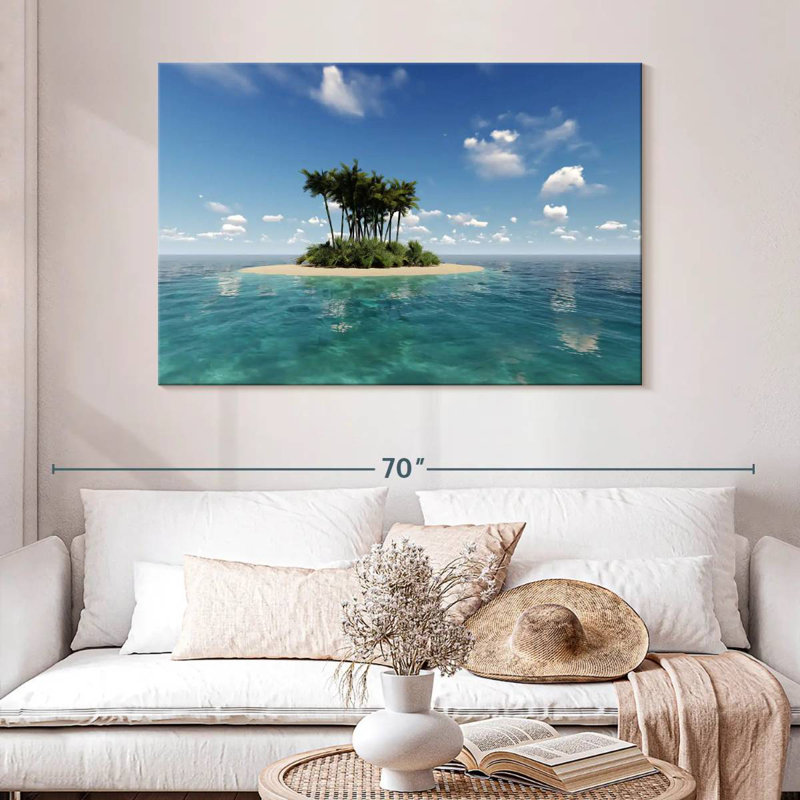 Gillard Small Tropical Island, 32" H x 48" W