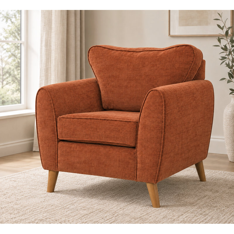Upholstered Fabric Armchair