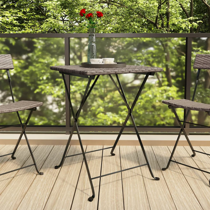Lakai Rectangular Folding Outdoor Bistro Table , 54cm cm W 55cm cm D