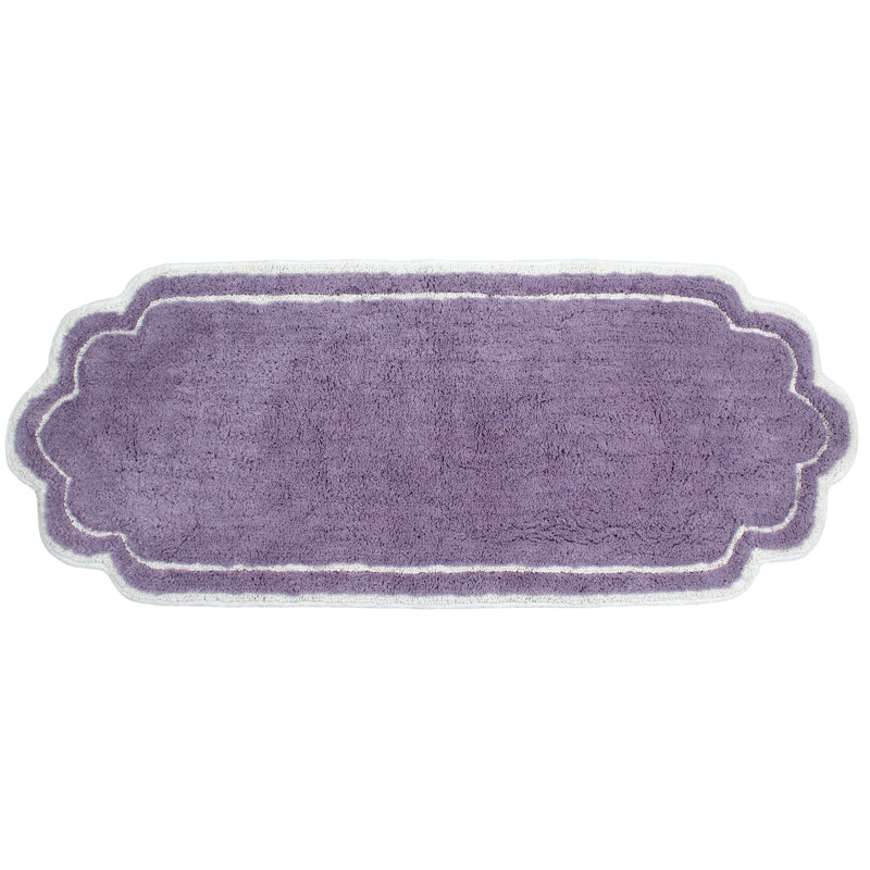Tapis pour salle de bain Dobrinka, Mauve, 21 po x 54 po (rectangle)