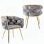 Fauteuil de luxe à la fois minimaliste et moderne avec canapé-lit pour la chambre à coucher et chaise de maquillage pour la famille - gris-90722076-90722078