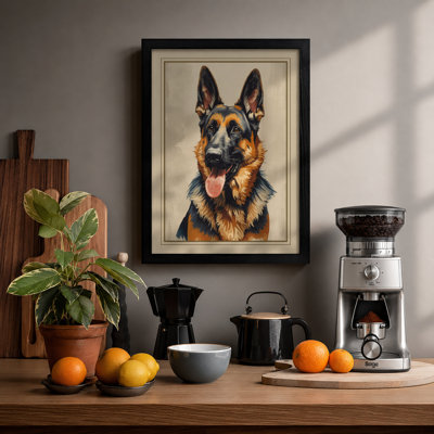 Loyal Gaze Modern - Framed Print