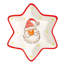 Nicola Spring - Christmas Star Serving Plate - 18cm - White