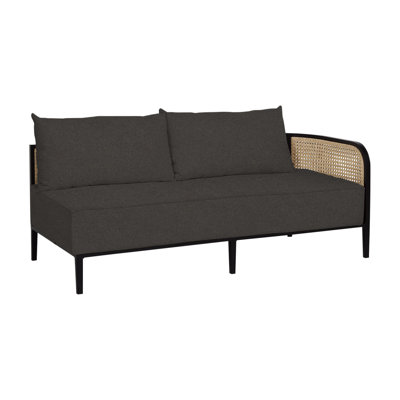 Havana Cane N-Dura Resin Wicker Outdoor Right Arm Facing Sectional