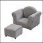 Chaise pour enfants, canapé rembourré avec repose-pieds pour enfants