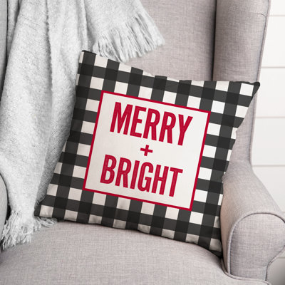  Plaid Square Throw Pillow