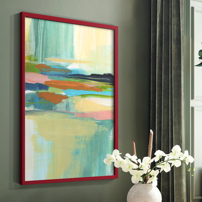 Radiant Horizon I, reproduction encadrée - bois massif