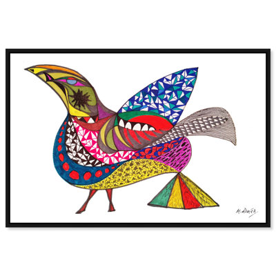 Manuel Roman - Bird Graphic Art Canvas
