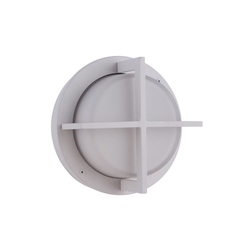 1 - Bulb Outdoor Flush Mount, White, 4.12" H x 10" W x 10" D