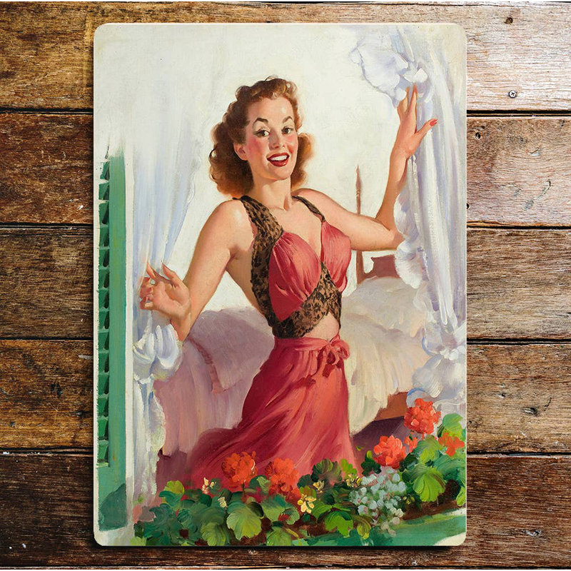 Wall Decor on Metal, 60cm H x 40cm W