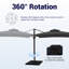 Parasol carré en porte-à-faux 120 po-1075560048