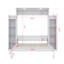 Lit escamotable double avec tablettes et éclairage DEL-2128940680