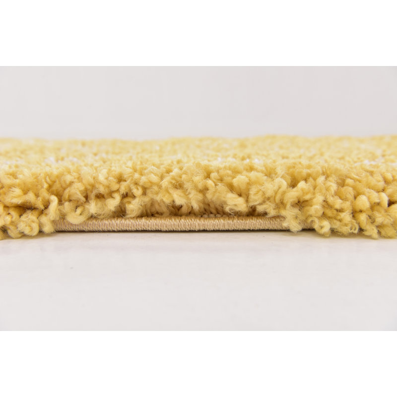 Jonnye Southwestern Area Rug, Rectangle 8' x 10', Yellow/Ivory