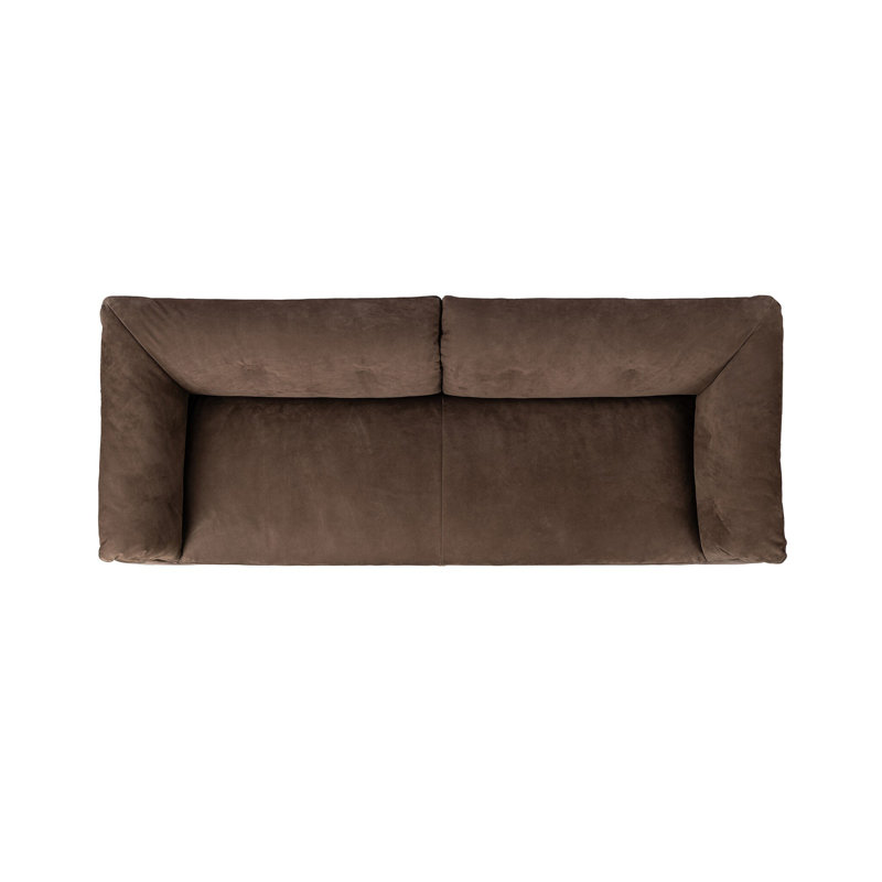 Santino Sofa-86", Nubuck Cigar
