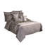  Ensemble d'édredon en microfibre gris platine-77062965