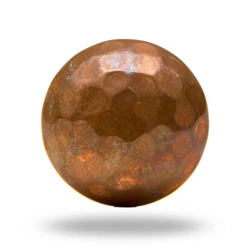 Ensemble de poignées rondes surdimensionnées de 1,6 po de diamètre Max, Cuivre