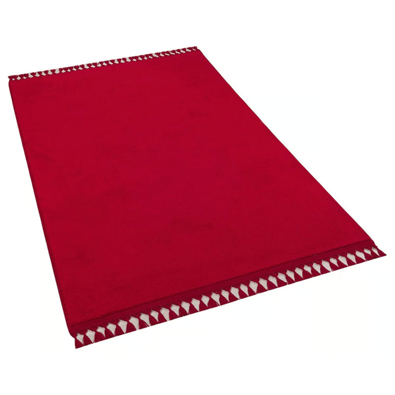 Tapis lavable en coton tissé à la machine Florestela, Rectangle 6 pi 7 po x 9 pi 10 po