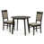 Espresso Table with Dark Beige Chairs