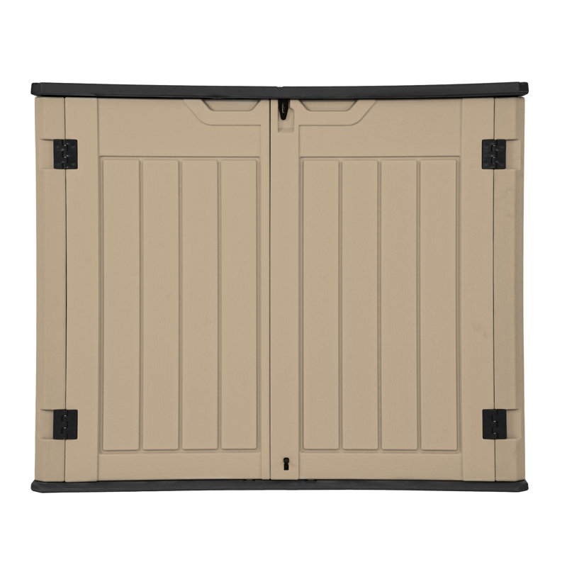 4.25 ft. W x 2.4 ft. D Resin Storage Box-270 Gallon, Brown