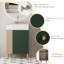 Meuble-lavabo de 21,6 po avec lavabo et porte en céramique, rangement à gauche pour tablette ouverte, lavabo pour vestiaire 24Vb06-21Lvl, armoire, rangement pour