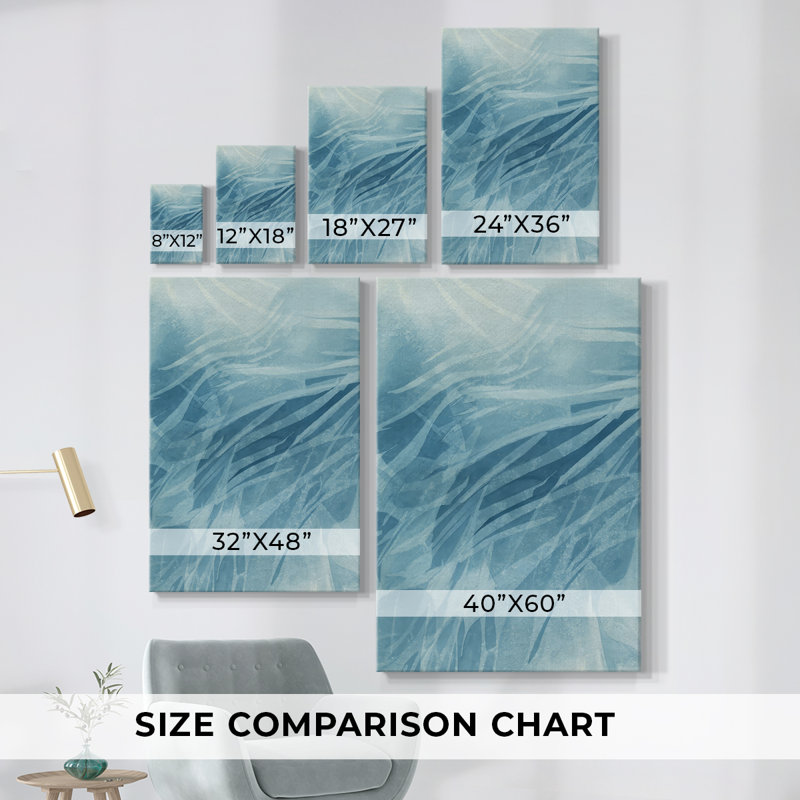 Marine Reflections I - Toile tendue avec châssis de qualité supérieure - Prêt à accrocher, H 27 po x l 36 po