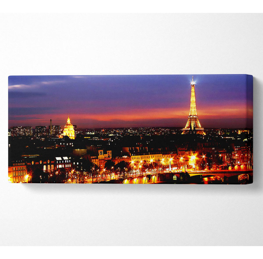 Paris City At Night - Kunstdrucke auf Leinwand