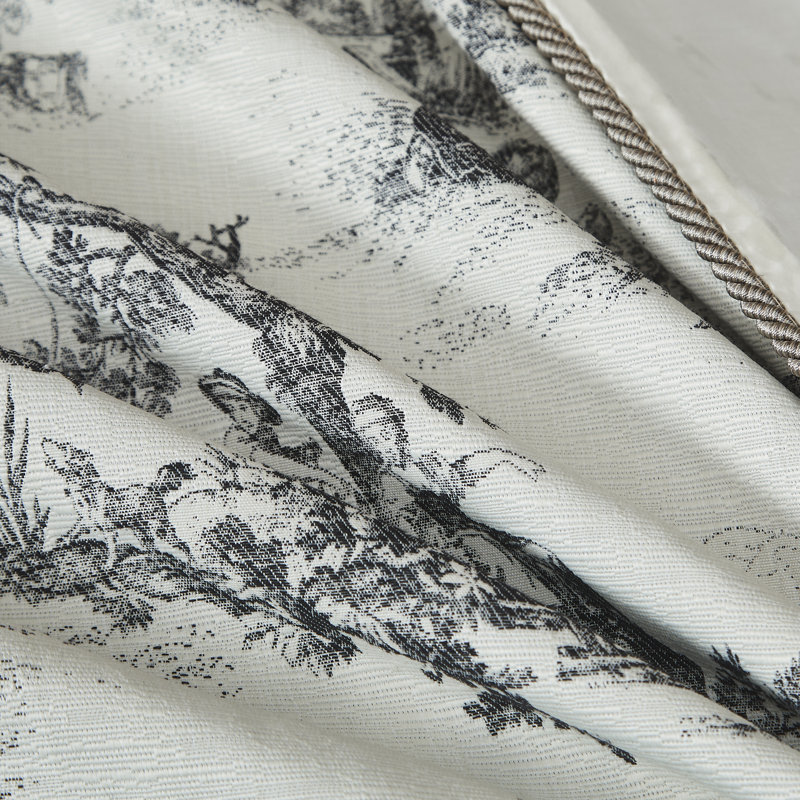 Austin Horn Classics Cosmopolitan Toile Standard Sham With Flange (Set Of 2), Carbon
