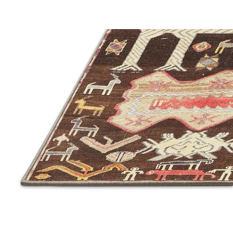 Tapis traditionnel brun clair, Rectangle 2 pi x 3 pi
