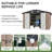 10 Ft. W X 12 Ft. D Outdoor Metal Storage Shed-105896369