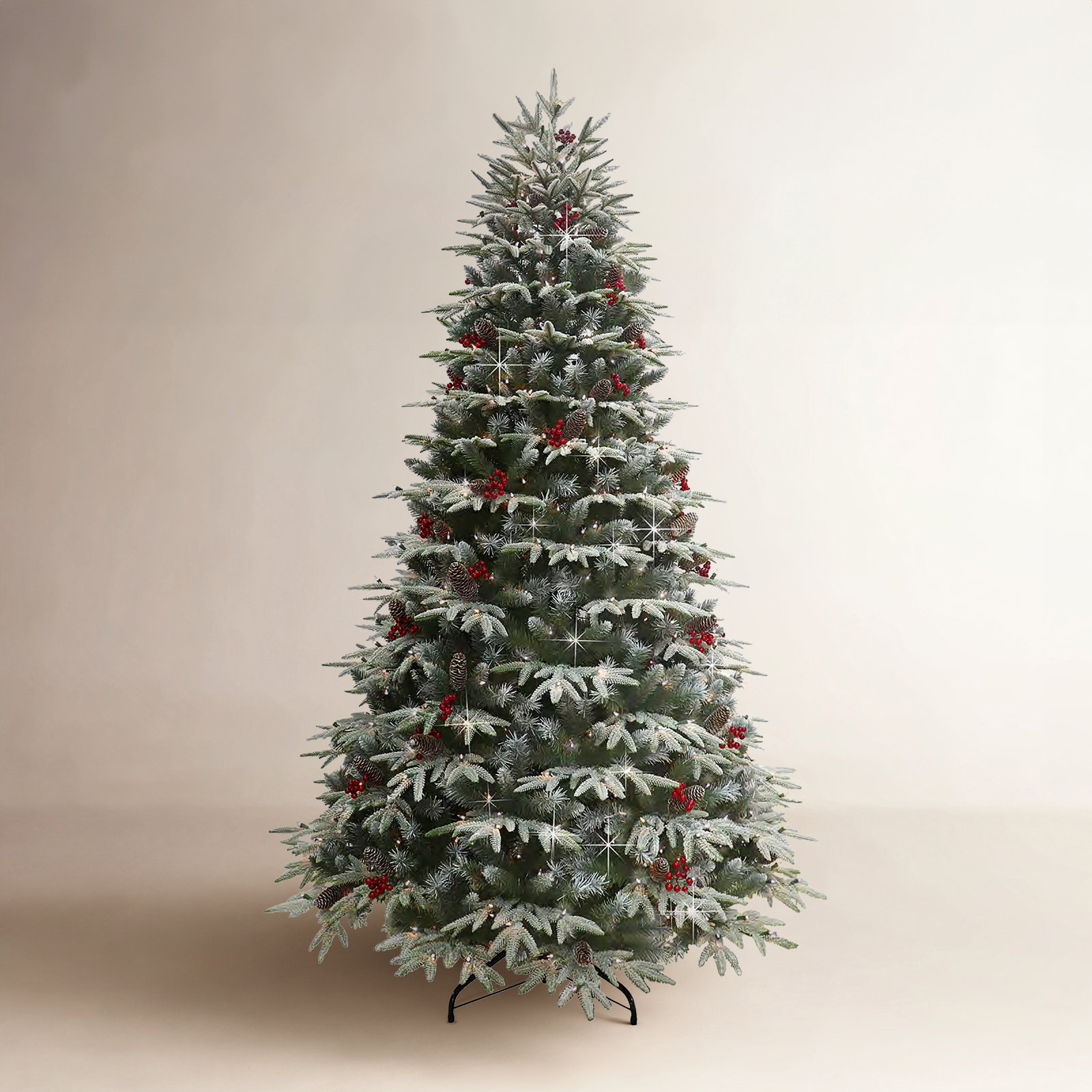 78' Lighted Artificial Fir Christmas Tree