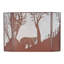 Bear at Dusk 3 Panel Steel Fireplace Screen