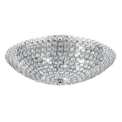 Ezekiel Crystal Flush Mount