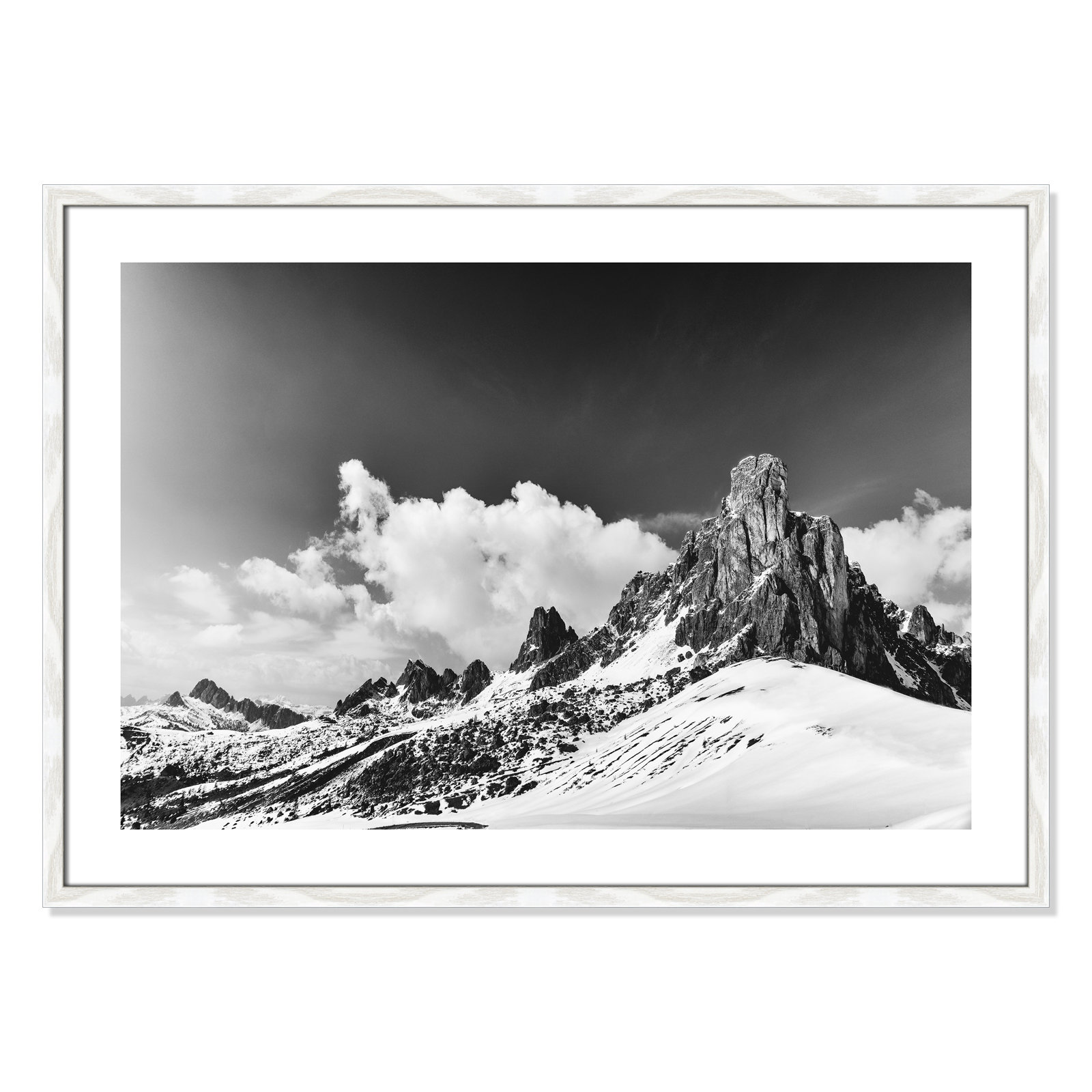 Dragon's Tail Print by Lars Van de Goor, 25.5" H x 35.5" W x 0.75" D, White Framed