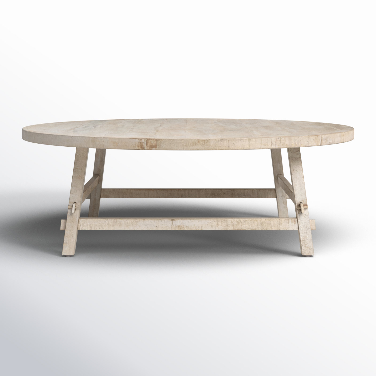 Loleta Solid Wood Single Coffee Table, 16" H x 48" L x 48" W, Blonde