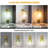 Battery Operated Wall Sconce Set Of 2, Vintage Green Tulip Glass Lampshade With 5000 Mah Rechargeable Wall Sconces, Battery Powered Wall Lights Dimmable With Remote Control For Bedroom