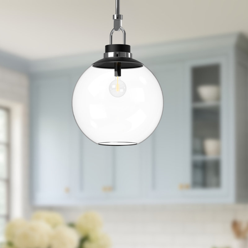 Copperfield 1 - Light Single Pendant, Clear, Chrome