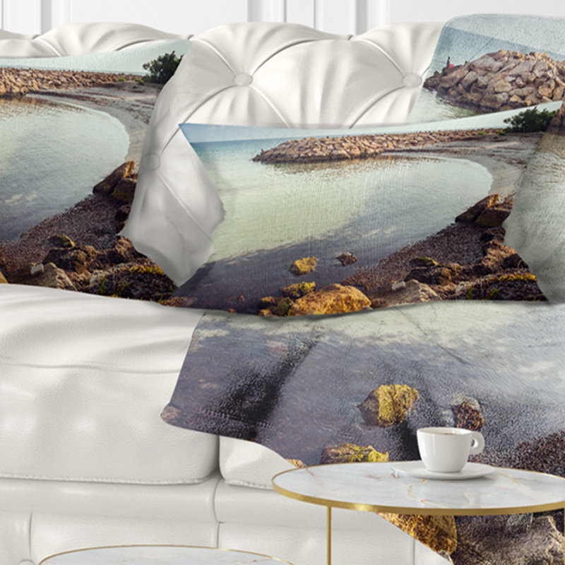 Coussin lombaire en afrique de mer little lagon avec pêcheurs