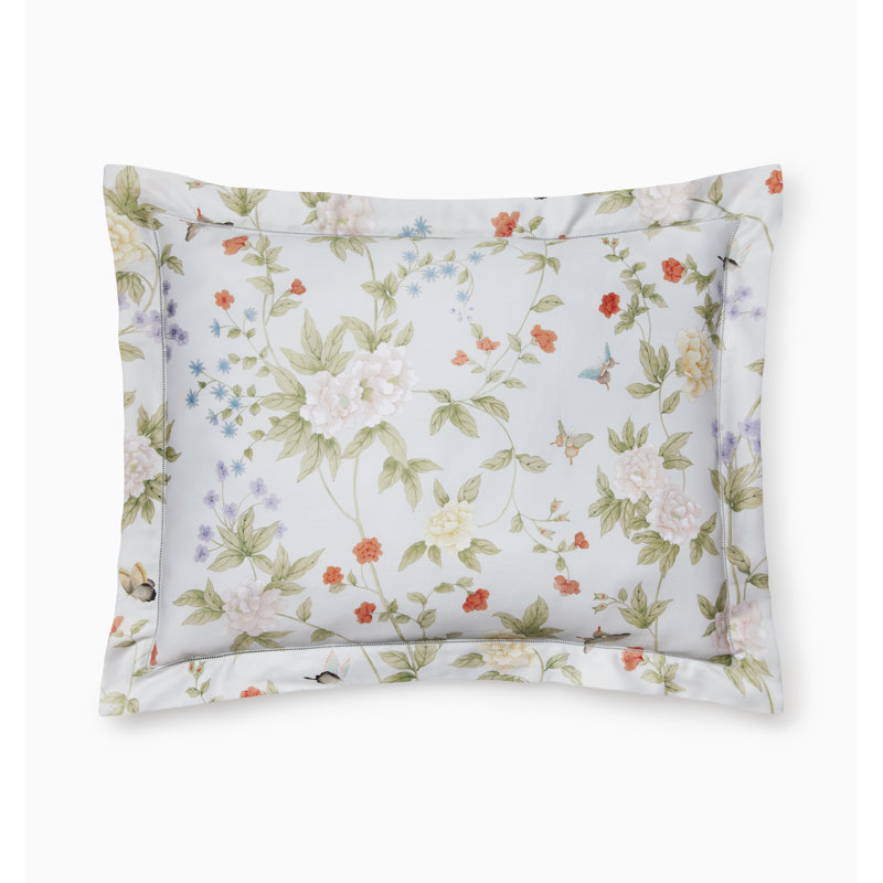 Luoyang Garden Floral Cotton Pillow Sham, Boudoir
